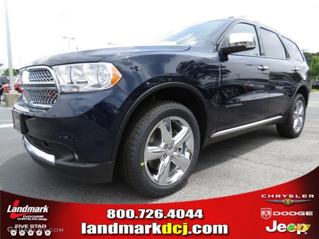 2012 Durango Citadel - True Blue Pearl / Black photo #1