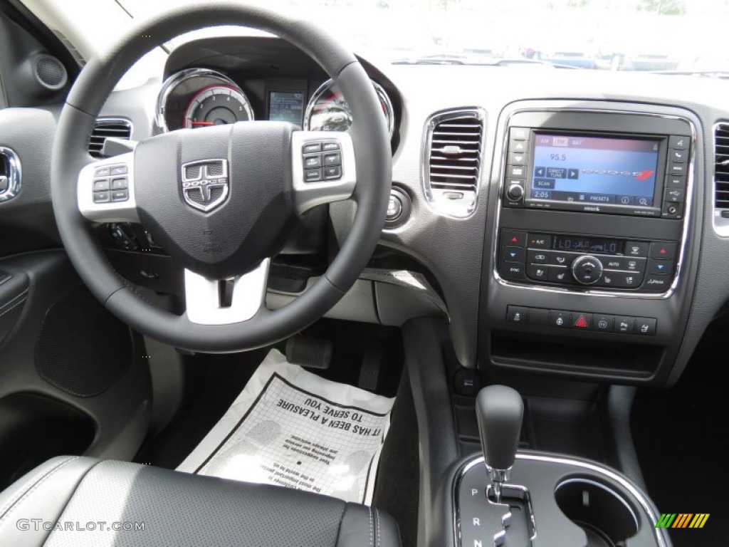 2012 Dodge Durango Citadel Black Dashboard Photo #64811699