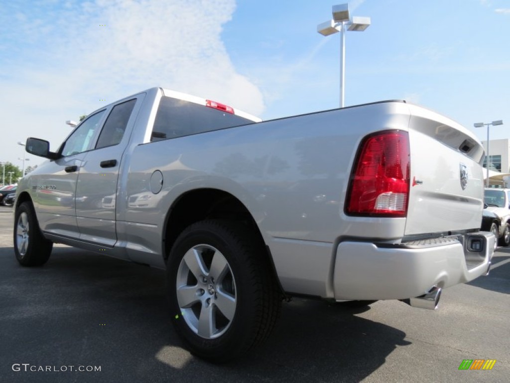 2012 Ram 1500 Express Quad Cab - Bright Silver Metallic / Dark Slate Gray/Medium Graystone photo #2