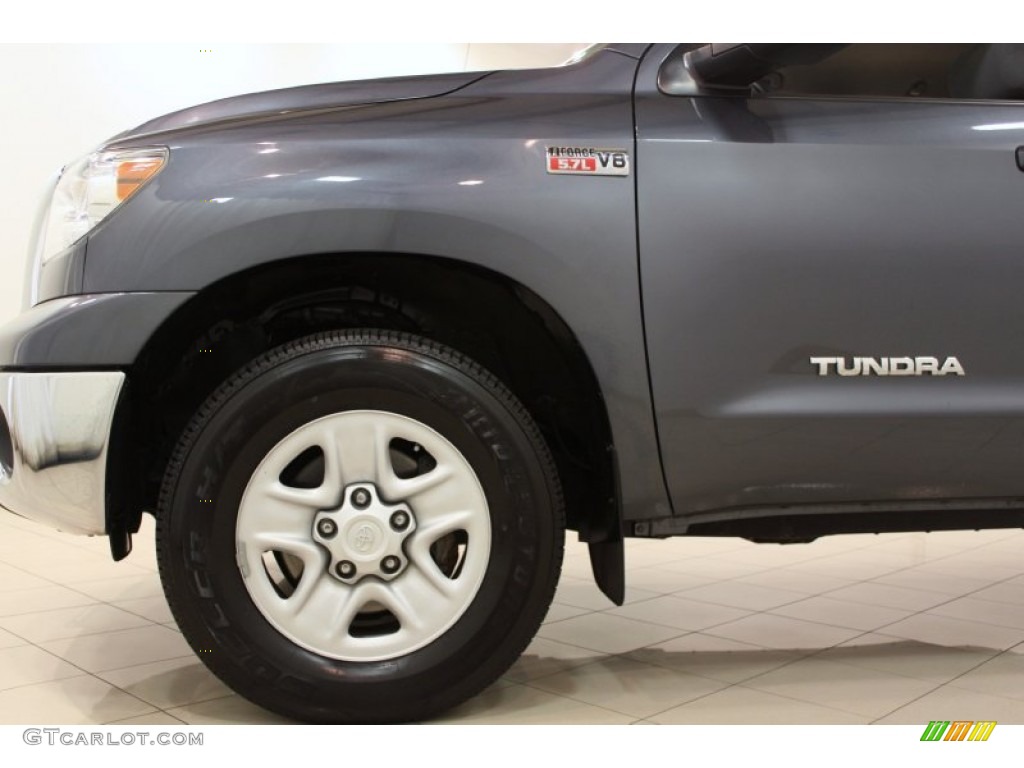 2010 Tundra Double Cab 4x4 - Slate Gray Metallic / Graphite Gray photo #16
