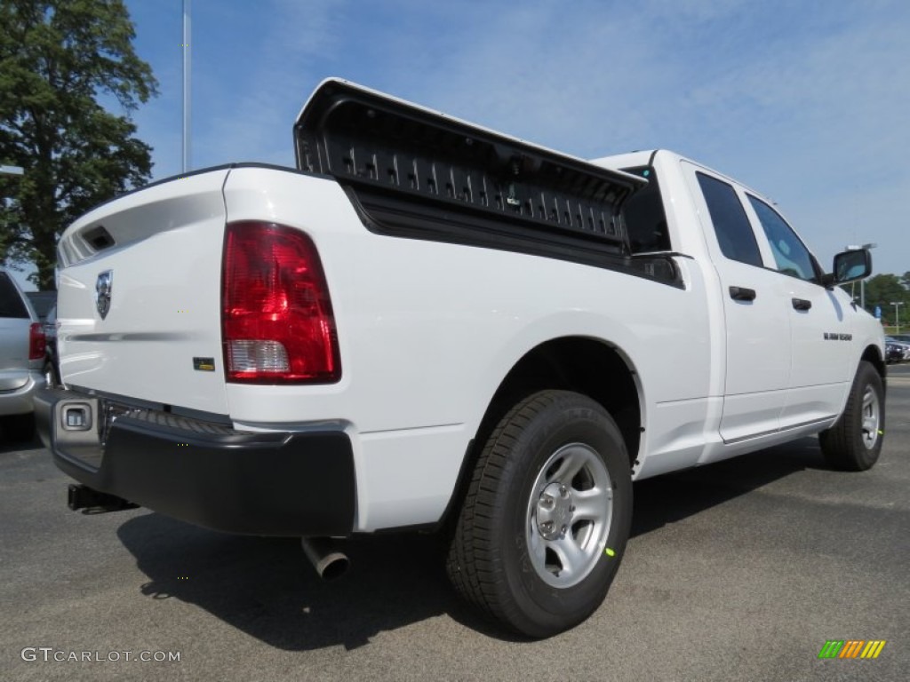 2012 Ram 1500 ST Quad Cab - Bright White / Dark Slate Gray/Medium Graystone photo #3