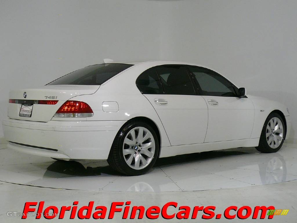 2005 7 Series 745i Sedan - Alpine White / Black/Black photo #2