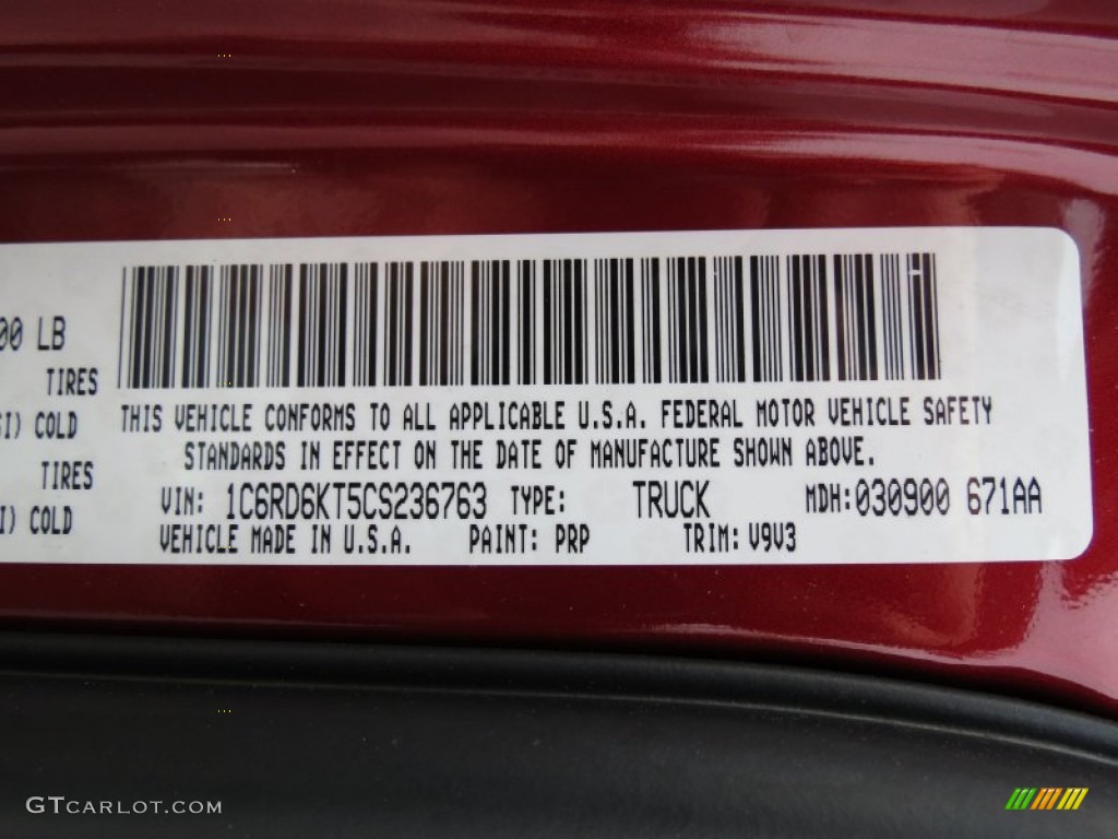 2012 Ram 1500 Express Crew Cab - Deep Cherry Red Crystal Pearl / Dark Slate Gray/Medium Graystone photo #13