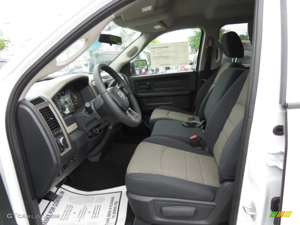 2012 Ram 1500 ST Quad Cab - Bright White / Dark Slate Gray/Medium Graystone photo #6