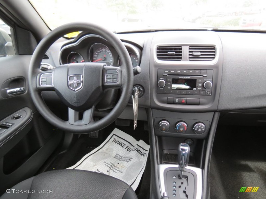 2012 Dodge Avenger SE V6 Black Dashboard Photo #64813871