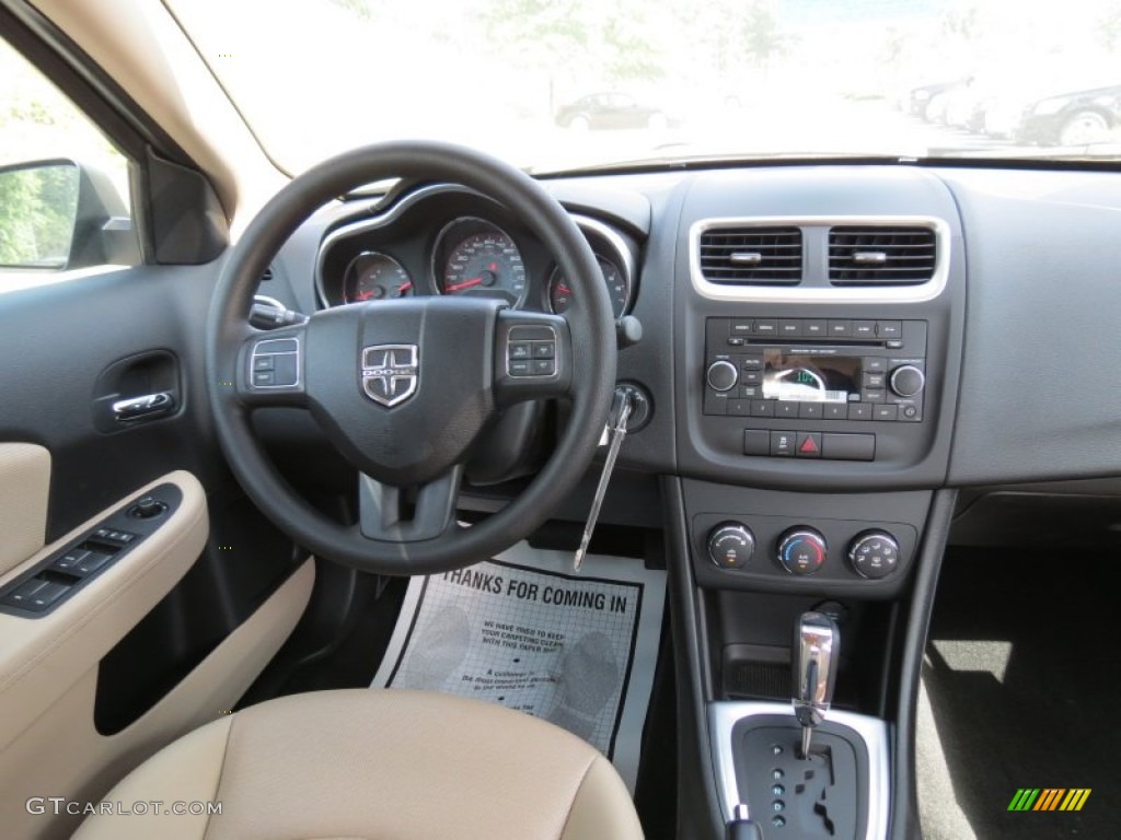 2012 Dodge Avenger SE V6 Black Dashboard Photo #64814069