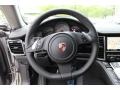 2012 Porsche Panamera Black Interior Steering Wheel Photo