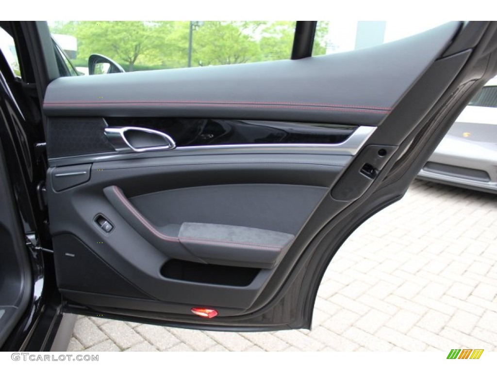 2013 Porsche Panamera GTS Black w/Alcantara Door Panel Photo #64815212