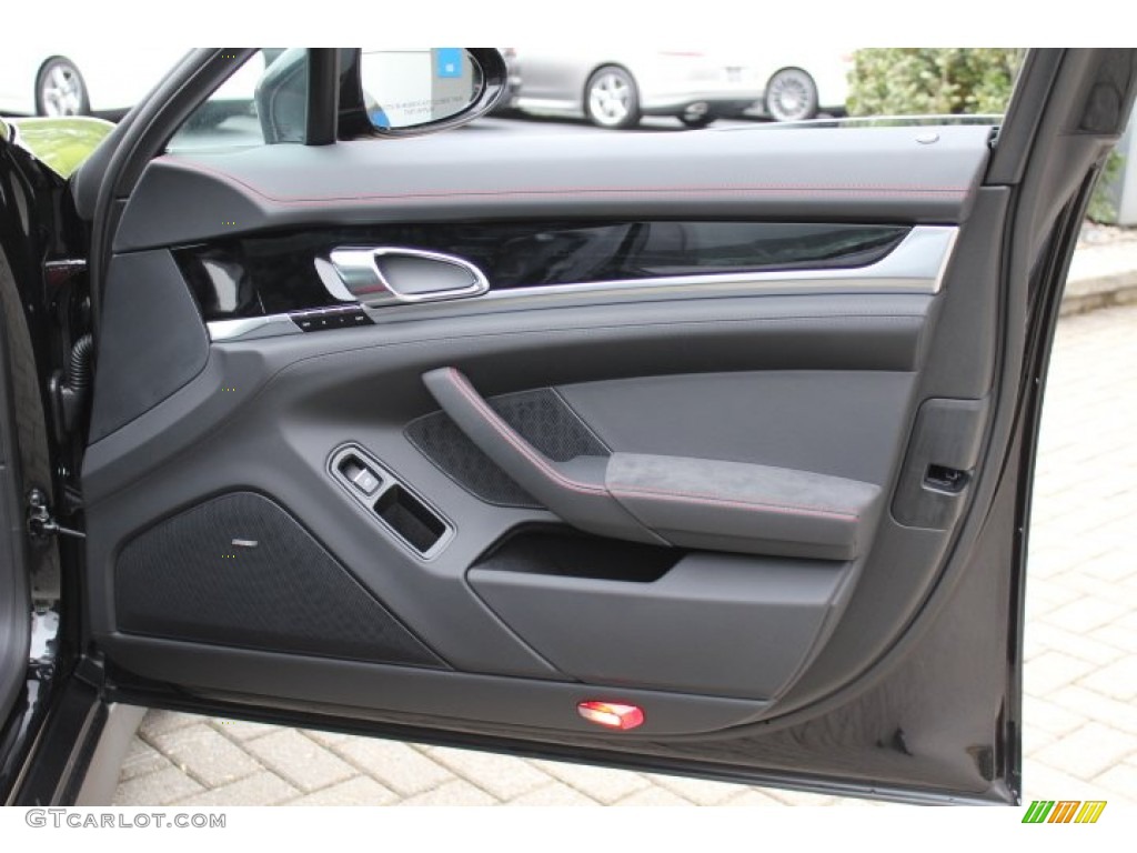 2013 Porsche Panamera GTS Black w/Alcantara Door Panel Photo #64815218