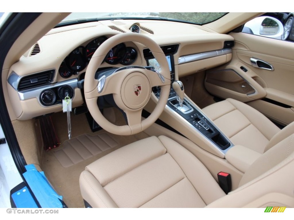 Luxor Beige Interior 2012 Porsche New 911 Carrera Coupe Photo #64815383