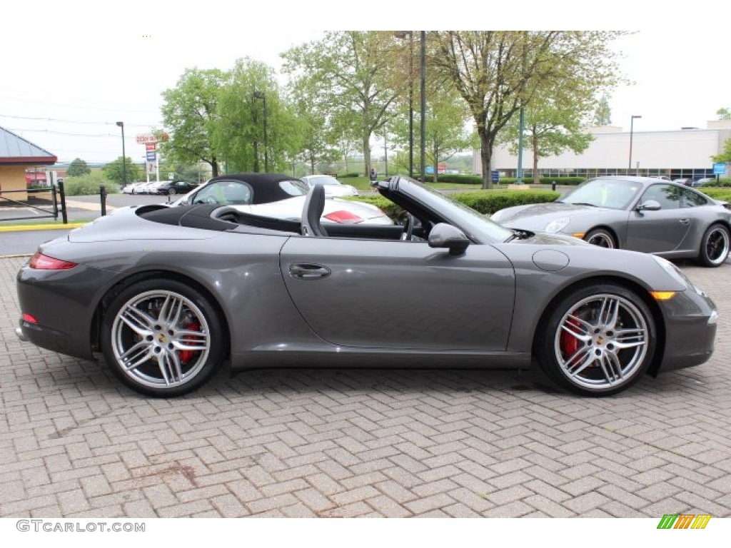 Agate Grey Metallic 2012 Porsche New 911 Carrera S Cabriolet Exterior Photo #64815560