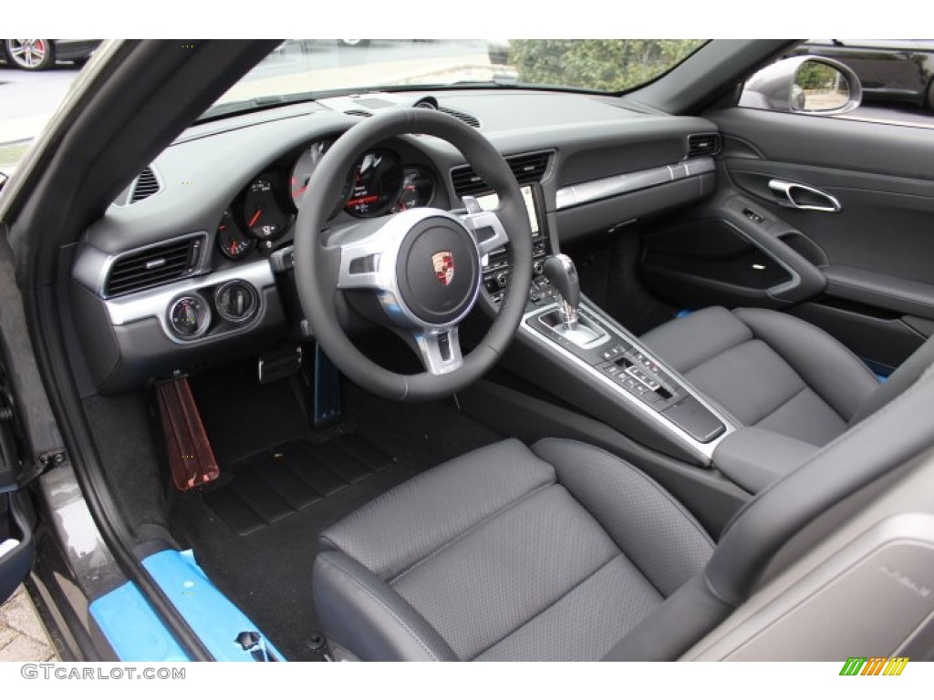 Black Interior 2012 Porsche New 911 Carrera S Cabriolet Photo #64815584