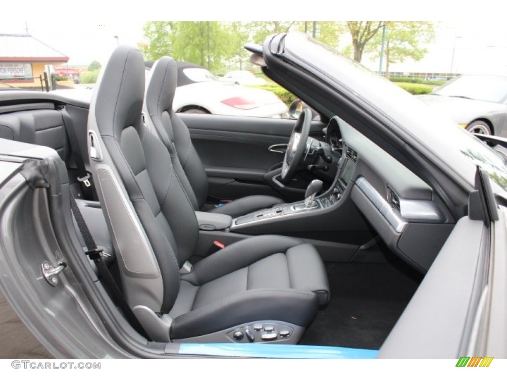 Black Interior 2012 Porsche New 911 Carrera S Cabriolet Photo #64815629