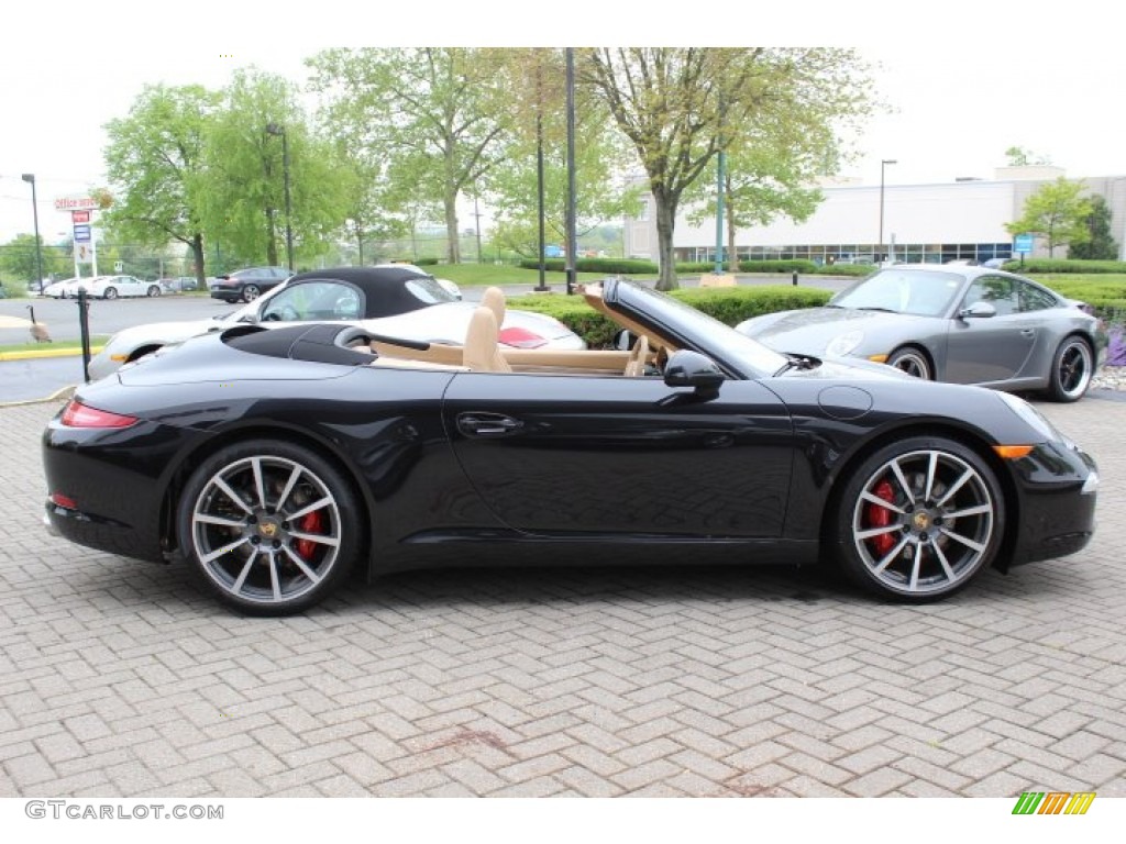 Basalt Black Metallic 2012 Porsche New 911 Carrera S Cabriolet Exterior Photo #64815659