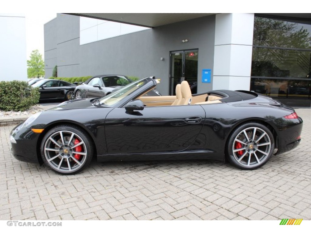 Basalt Black Metallic 2012 Porsche New 911 Carrera S Cabriolet Exterior Photo #64815671