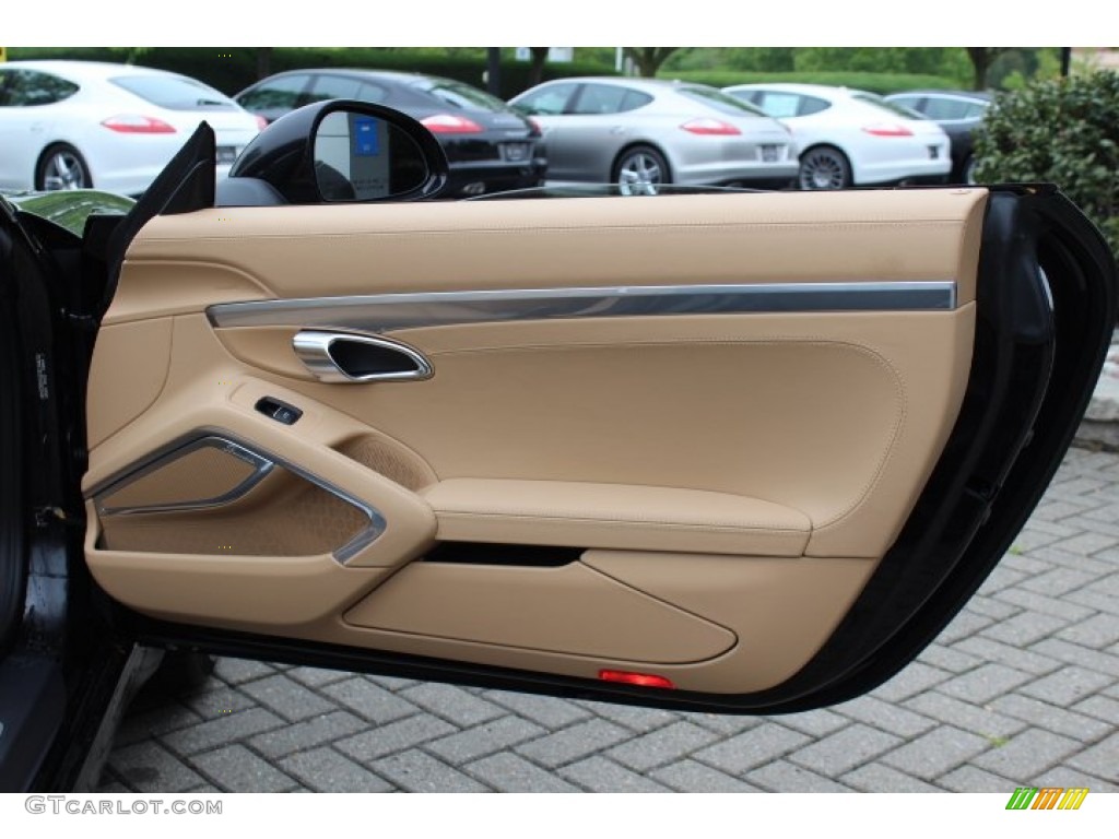 2012 Porsche New 911 Carrera S Cabriolet Luxor Beige Door Panel Photo #64815716