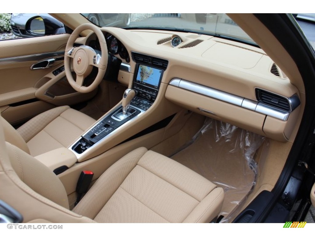 2012 Porsche New 911 Carrera S Cabriolet Luxor Beige Dashboard Photo #64815722