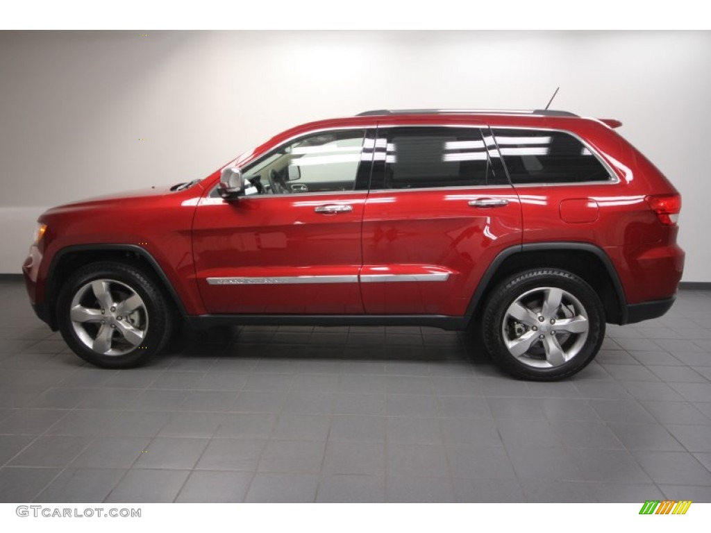 2011 Grand Cherokee Limited - Inferno Red Crystal Pearl / Black/Light Frost Beige photo #2