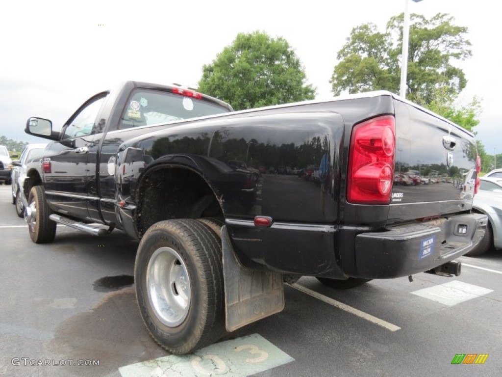 2007 Ram 3500 SLT Regular Cab 4x4 Dually - Brilliant Black Crystal Pearl / Medium Slate Gray photo #2