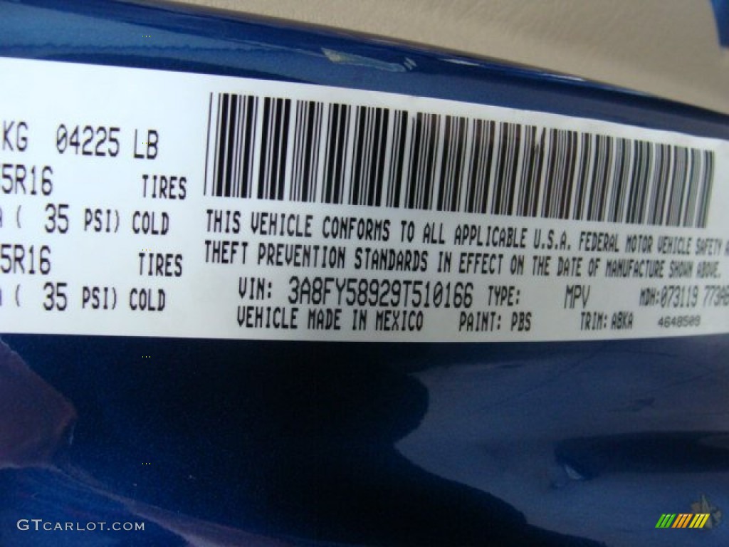 2009 PT Cruiser Touring - Deep Water Blue Pearl / Pastel Pebble Beige photo #14