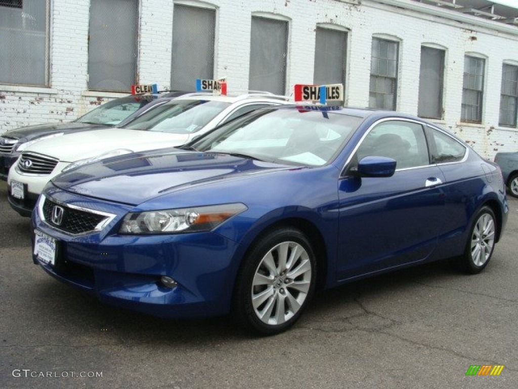 2010 Accord EX-L V6 Coupe - Belize Blue Pearl / Black photo #1