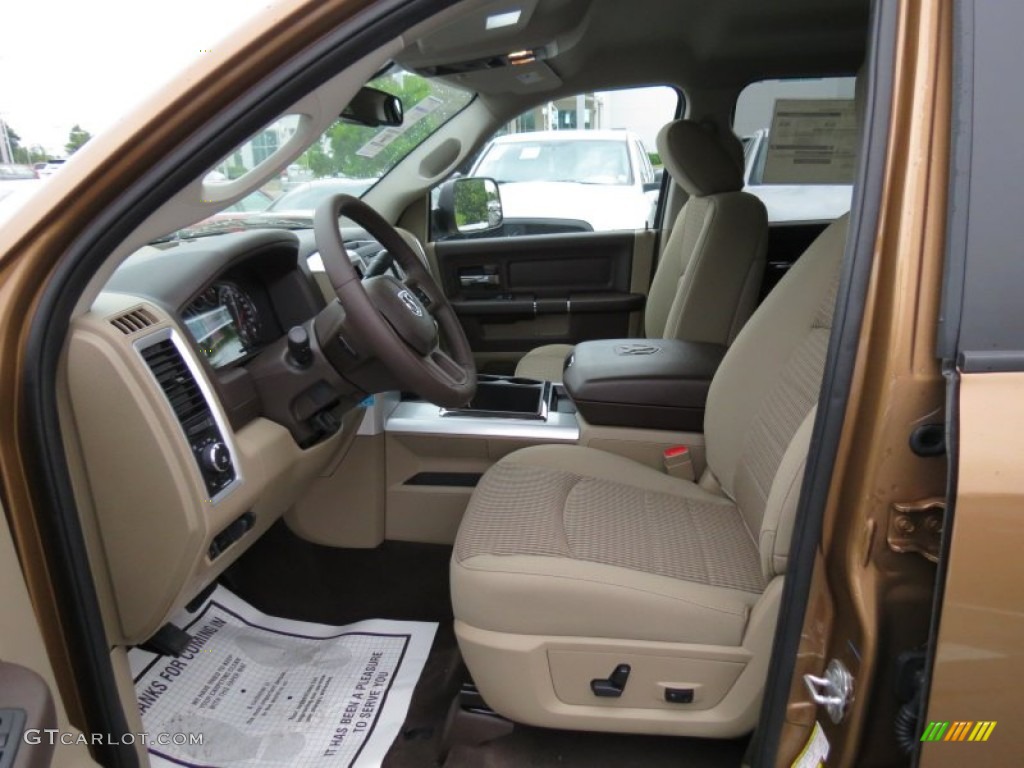 Light Pebble Beige/Bark Brown Interior 2012 Dodge Ram 3500 HD Big Horn Crew Cab Dually Photo #64822960