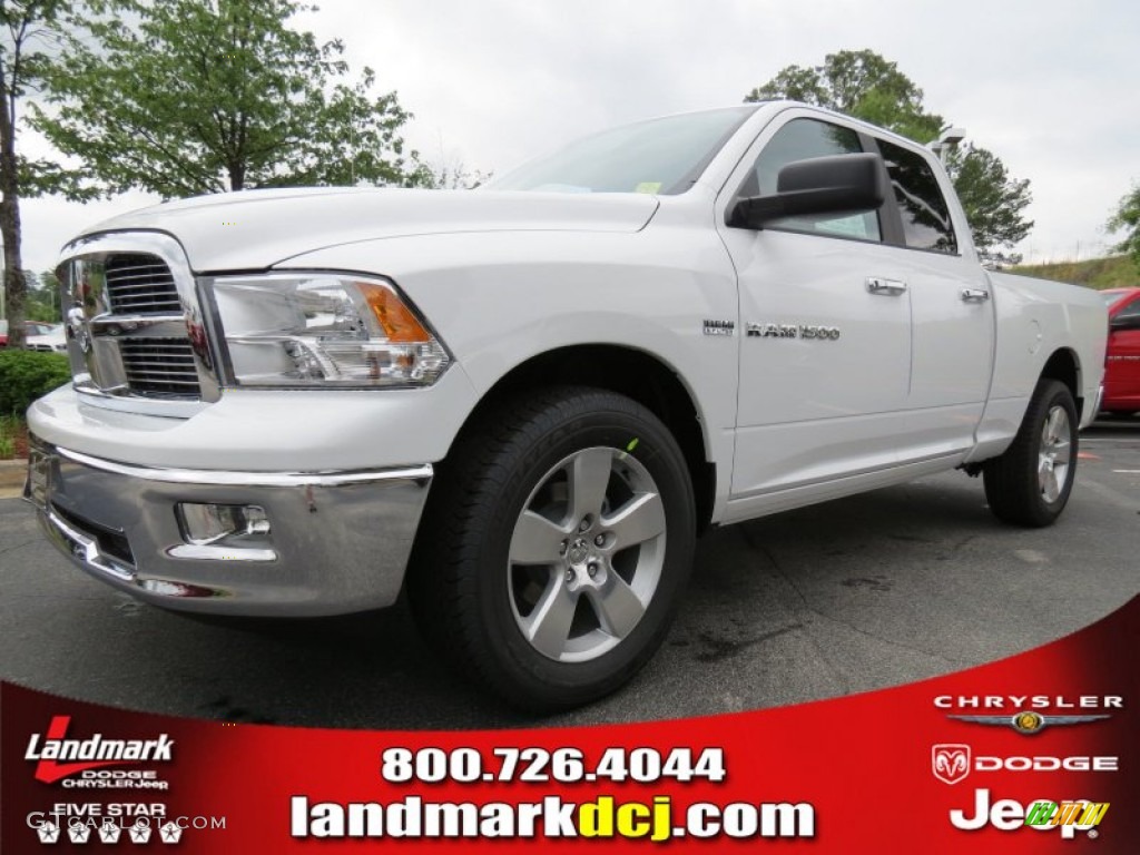 2012 Ram 1500 Big Horn Quad Cab - Bright White / Dark Slate Gray/Medium Graystone photo #1