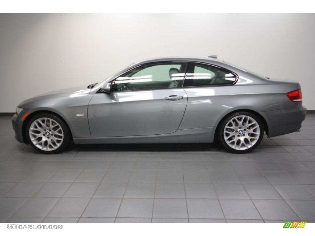 2009 3 Series 328i Coupe - Space Grey Metallic / Grey photo #2