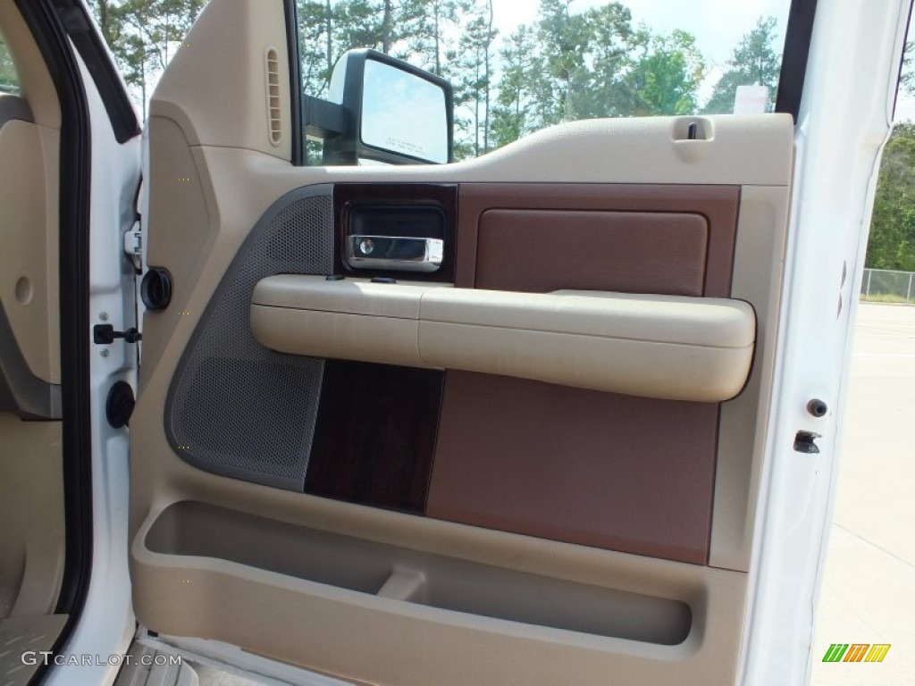 2007 F150 King Ranch SuperCrew - Oxford White / Castano Brown Leather photo #18