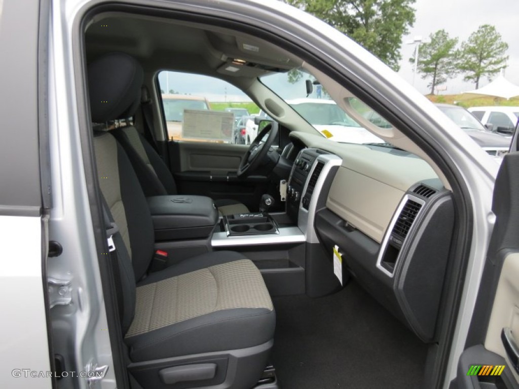 2012 Ram 1500 Big Horn Quad Cab - Bright Silver Metallic / Dark Slate Gray/Medium Graystone photo #9