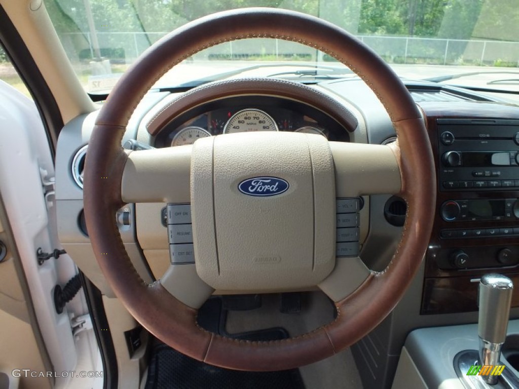 2007 F150 King Ranch SuperCrew - Oxford White / Castano Brown Leather photo #34