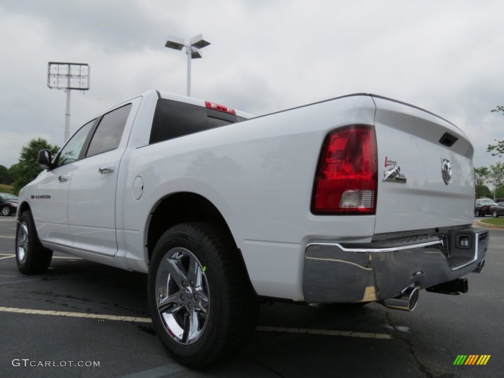 2012 Ram 1500 Big Horn Crew Cab - Bright White / Dark Slate Gray/Medium Graystone photo #2