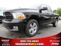 2012 Black Dodge Ram 1500 Express Quad Cab  photo #1