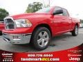 2012 Flame Red Dodge Ram 1500 Big Horn Quad Cab  photo #1