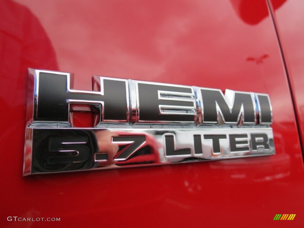 2012 Ram 1500 Big Horn Quad Cab - Flame Red / Dark Slate Gray/Medium Graystone photo #6