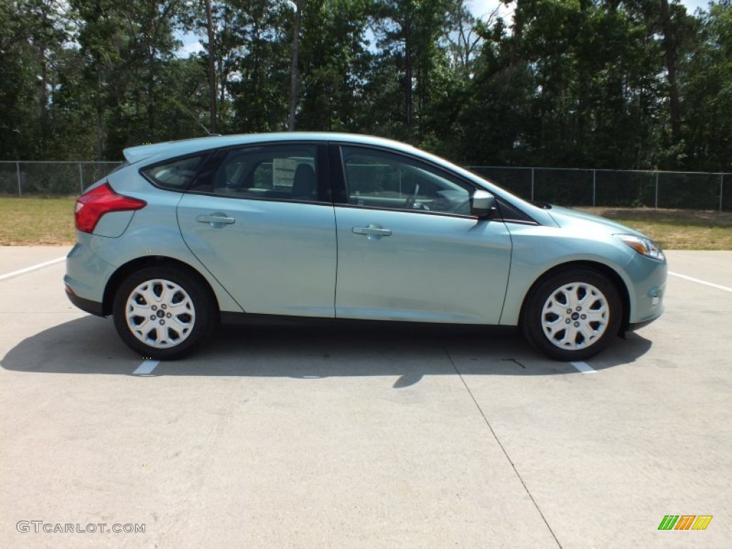 2012 Focus SE 5-Door - Frosted Glass Metallic / Stone photo #2