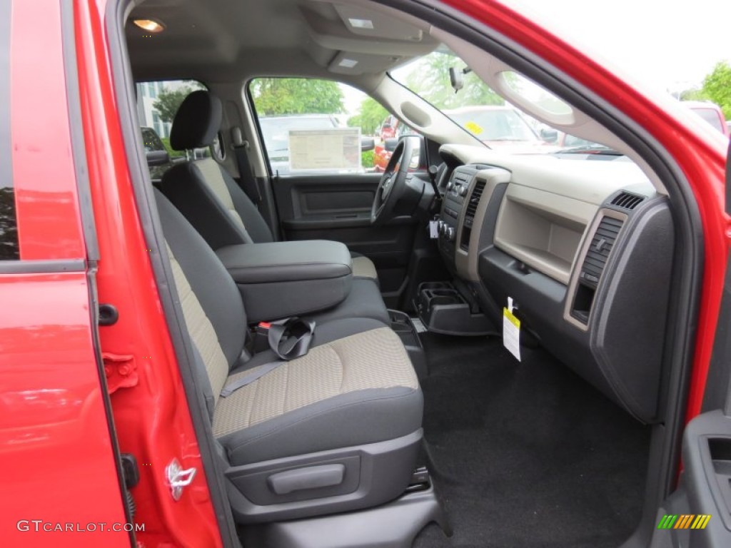 2012 Ram 1500 Express Crew Cab - Flame Red / Dark Slate Gray/Medium Graystone photo #9