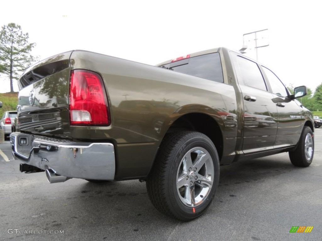 2012 Ram 1500 Big Horn Crew Cab - Sagebrush Pearl / Light Pebble Beige/Bark Brown photo #3