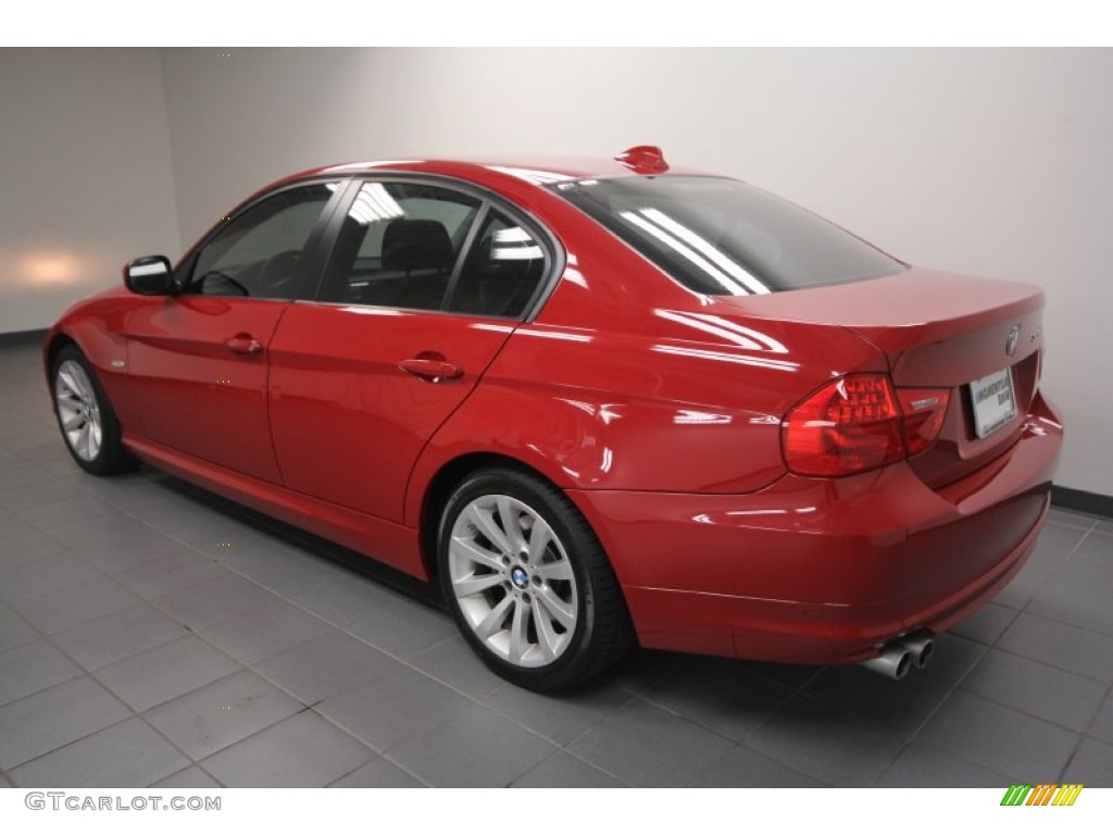 2009 3 Series 328i Sedan - Crimson Red / Black photo #5