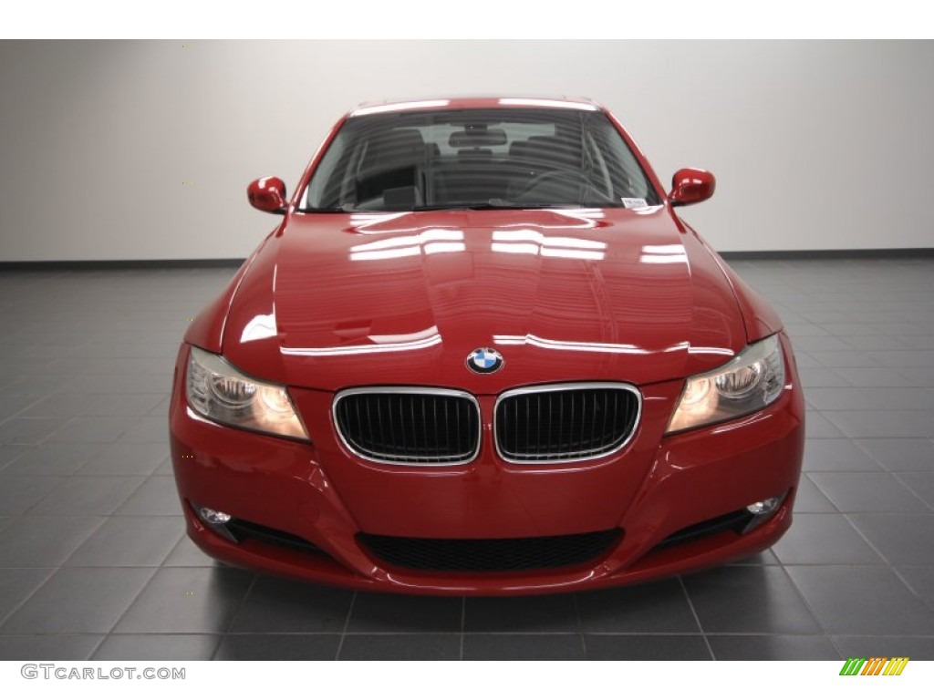 2009 3 Series 328i Sedan - Crimson Red / Black photo #6