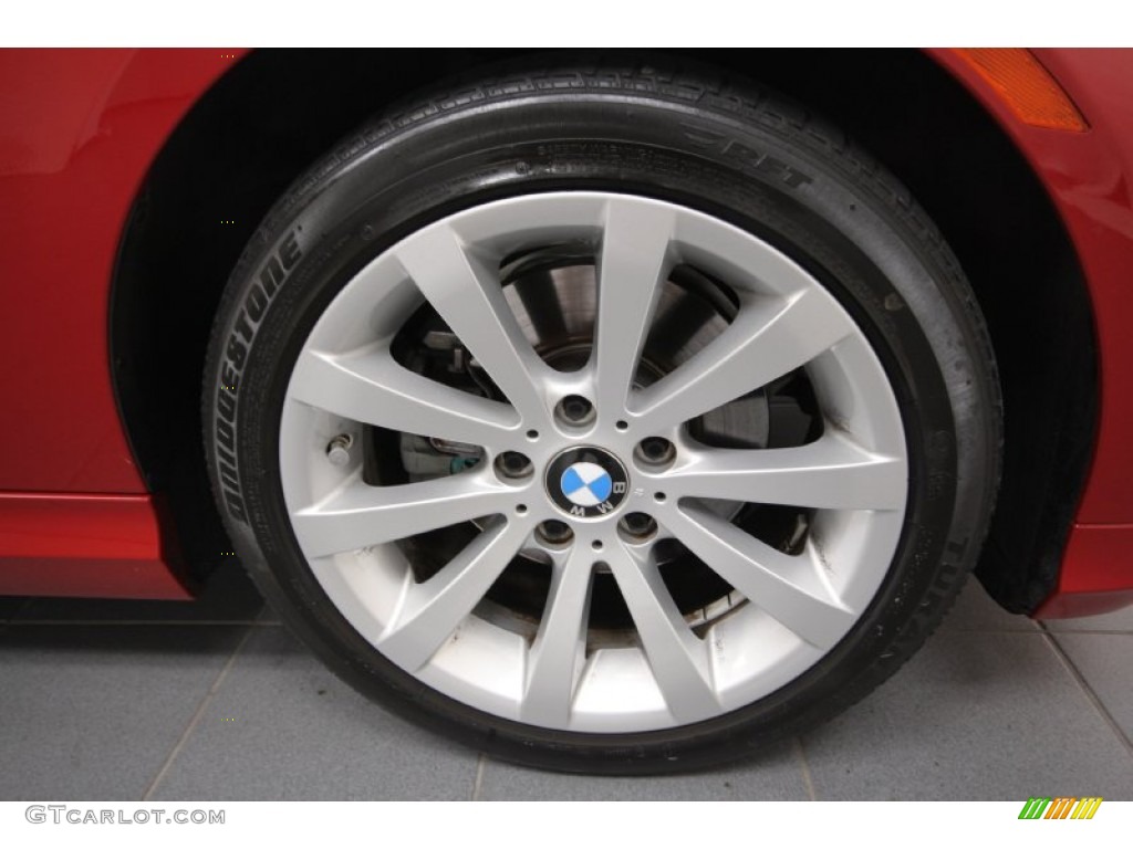 2009 3 Series 328i Sedan - Crimson Red / Black photo #10