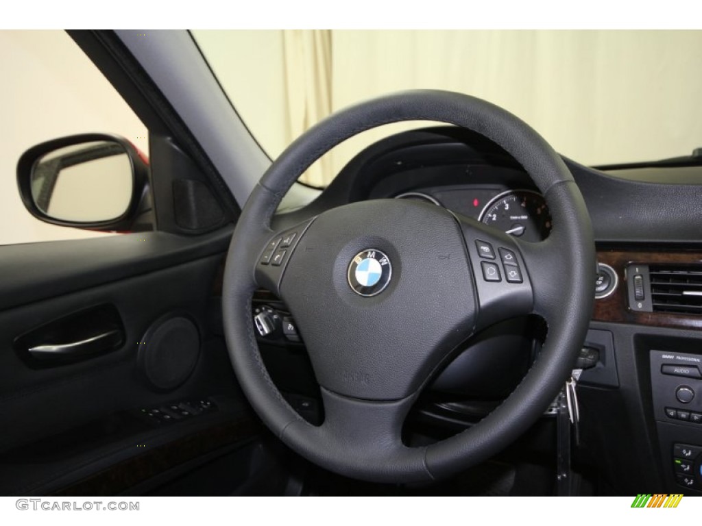 2009 3 Series 328i Sedan - Crimson Red / Black photo #30