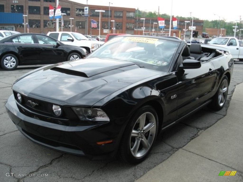 2011 Mustang GT Premium Convertible - Ebony Black / Charcoal Black photo #3