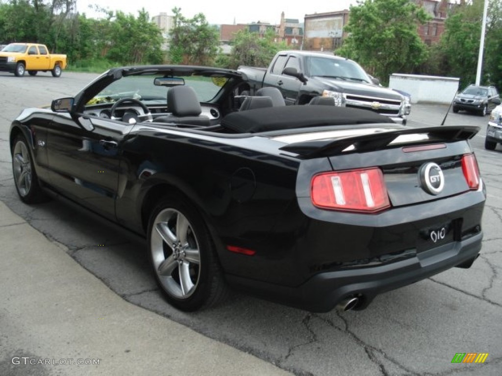2011 Mustang GT Premium Convertible - Ebony Black / Charcoal Black photo #5