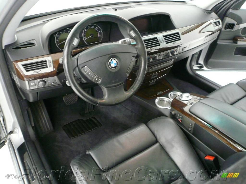 2005 7 Series 745i Sedan - Titanium Silver Metallic / Black/Black photo #12