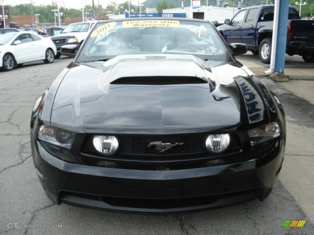 2011 Mustang GT Premium Convertible - Ebony Black / Charcoal Black photo #22