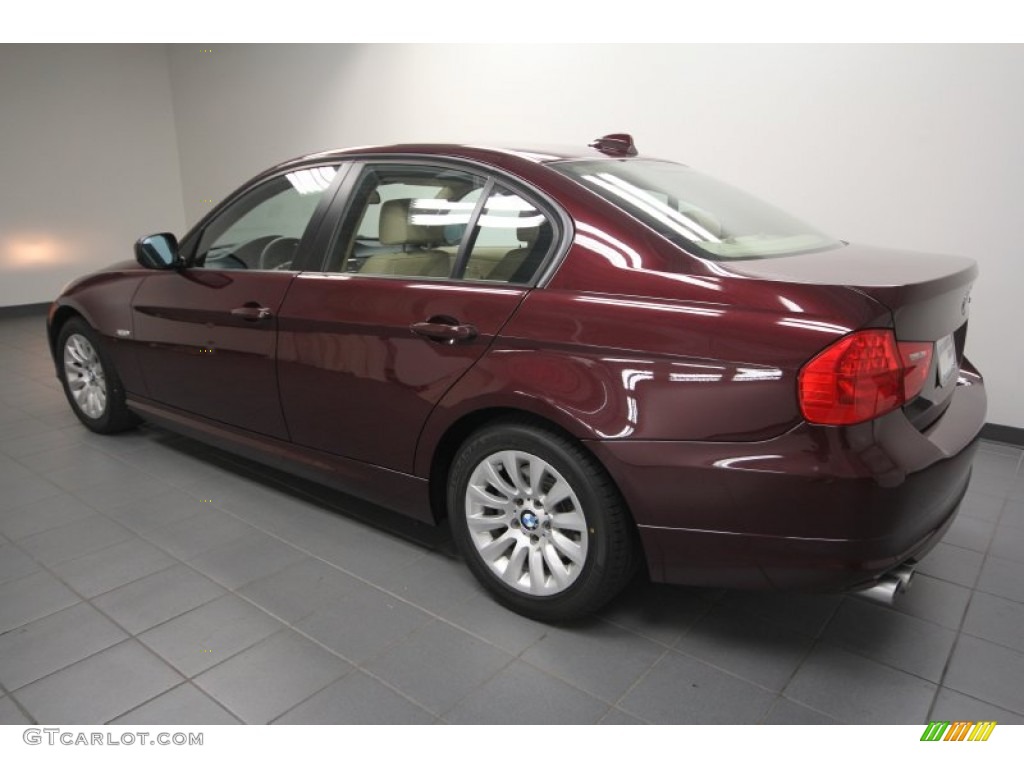 2009 3 Series 328i Sedan - Barbara Red Metallic / Beige photo #5