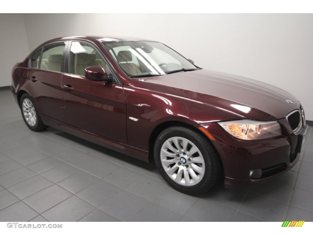 2009 3 Series 328i Sedan - Barbara Red Metallic / Beige photo #8