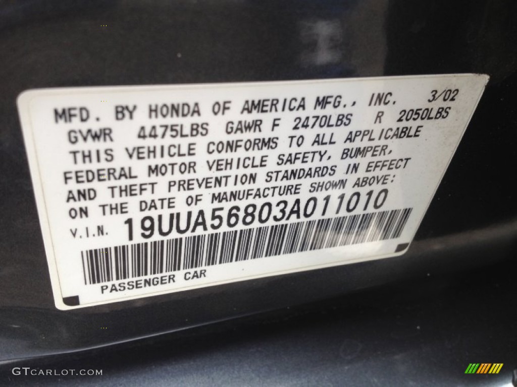 2003 TL 3.2 Type S - Anthracite Metallic / Ebony photo #27
