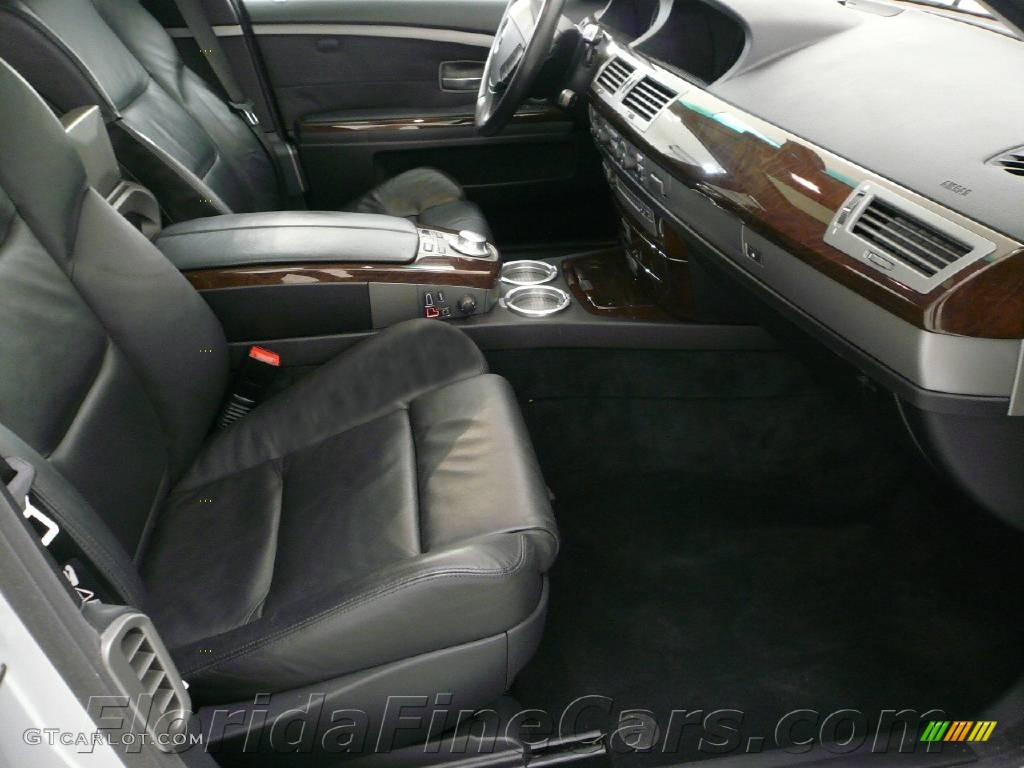 2005 7 Series 745i Sedan - Titanium Silver Metallic / Black/Black photo #13